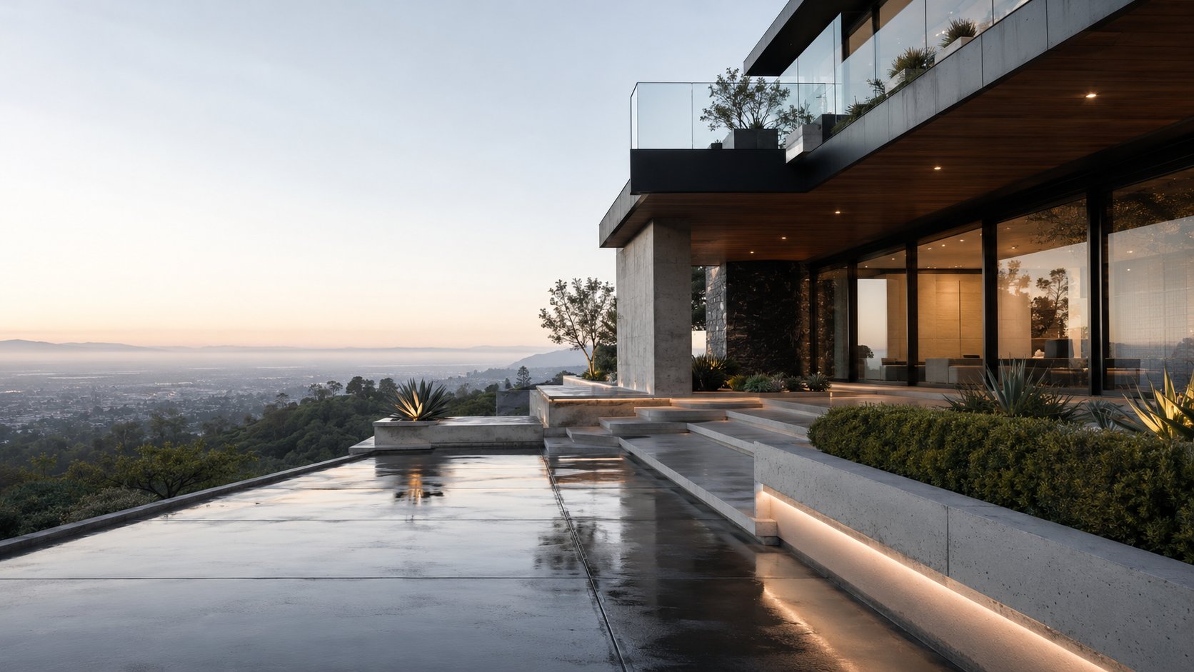 Modern residence after successful claim resolution